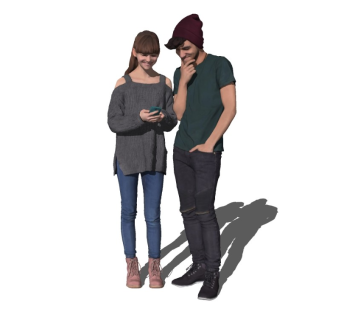 精细人物模型情侣 (1)